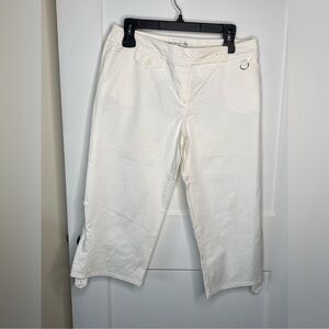 Trina Turk White Cropped Pants